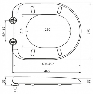 Крышка-сиденье BelBagno Modern BB123SC