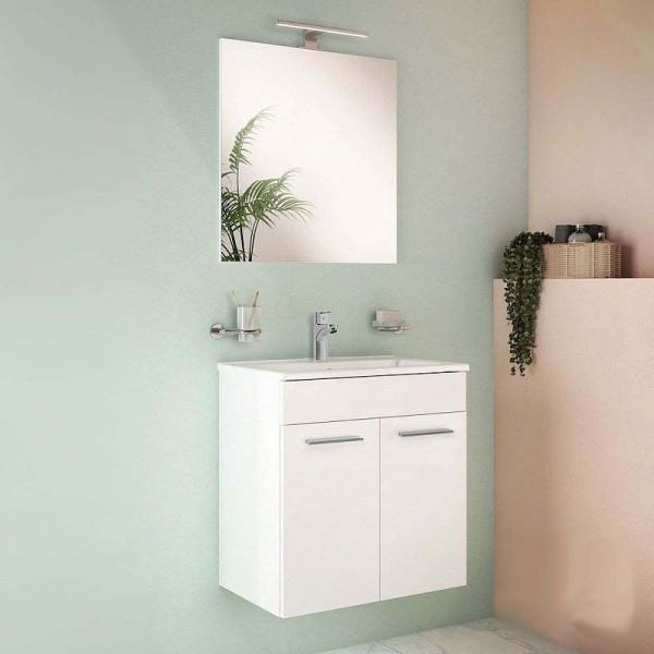 Комплект мебели для ванной Vitra Mia 59 75023 Белый глянец