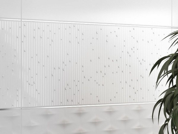 Керамический декор Meissen Sparkle белый SP2U051-63 25х75 см