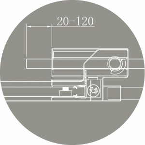 Душевой уголок Cezares Slider 100x100 SLIDER-R-2-90/100-C-NERO профиль Черный матовый стекло прозрачное