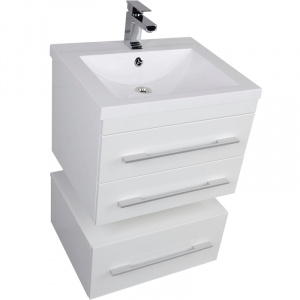 Комплект мебели для ванной Aquanet Нота 58 230291 подвесной Белый