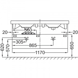 Тумба белый 117 см Jacob Delafon Odeon Up EB892-N18