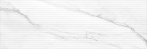 Настенная плитка Gracia Ceramica 010100001301 Marble glossy white wall 02 300х900 белая глянцевая под мрамор / полосы
