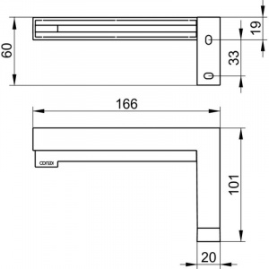 Держатель туалетной бумаги KEUCO Edition 90 Square 19162010000