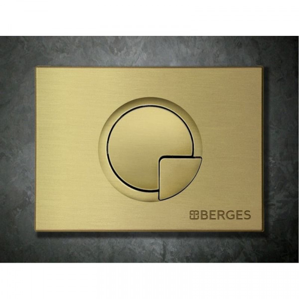 Кнопка BERGES для инсталляции NOVUM R8 бронза
