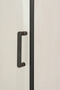 Душевая дверь в нишу Orange E02-120TB 120 профиль Черный стекло прозрачное