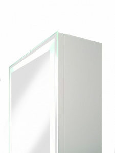 Зеркальный шкаф Art&Max Techno AM-Tec-350-650-1D-L-DS-F с подсветкой с сенсорным выключателем Белый