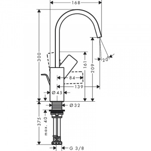 Смеситель для раковины Hansgrohe Vivenis 75030700 Белый матовый