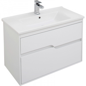 Комплект мебели для ванной Aquanet Модена 85 199305 Белый глянец