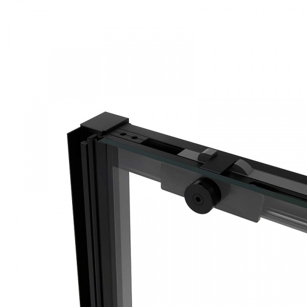 Душевая дверь Vincea Slim Soft 110 VDS-1SS110CLB профиль Черный стекло прозрачное