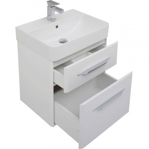Комплект мебели для ванной Aquanet Виченца 60 199301 Белый глянец