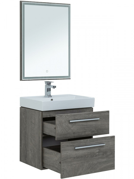 Комплект мебели для ванной Aquanet Nova 60 246281 подвесной Дуб рошелье