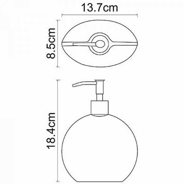 Дозатор для жидкого мыла WasserKRAFT Eider K-33399 Хром