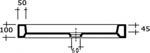 Душевой поддон  70*140*10 RGW CR-147 /Прямоугол Ø60 Керамический (Центральный слив)