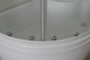 Душевой уголок Royal Bath BK 120х80 RB8120BK-T-L с поддоном профиль Белый стекло прозрачное