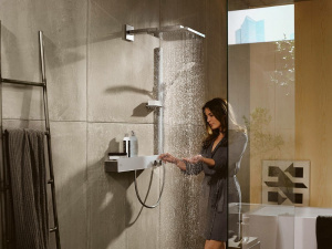 Смеситель для душа Hansgrohe ShowerTablet 13108400 с термостатом Белый Хром