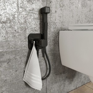 Гигиенический душ со смесителем Iddis 004BLS0i08 Черный