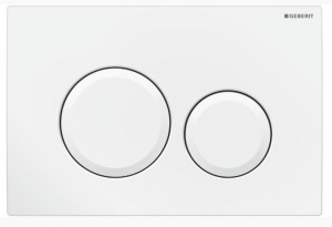Кнопка смыва Geberit Delta 24.6х2.3х16.4 для инсталляции, пластик, цвет Белый (115127111)