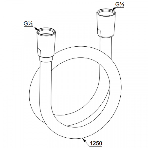 Душевой шланг Kludi Supra 6107105-00 Хром