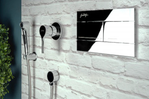 Гигиенический душ со смесителем Jacob Delafon Elate E24610-BL Черный матовый