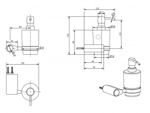 Дозатор для жидкого мыла Art&Max Verona Push AM-M-037-CR Хром