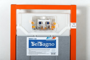 Инсталляция BelBagno BB001-120 для подвесного унитаза без клавиши смыва