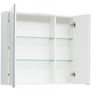 Зеркальный шкаф 82,5х75 см белый глянец L Aquanet Остин 00203924
