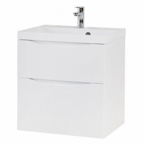 Тумба под раковину BelBagno Marino 60 MARINO-H60-600-2C-SO-BL-P подвесная Bianco Lucido