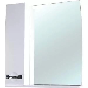 Зеркало со шкафом Bellezza Абрис 80 4619713002018 с подсветкой L Белое