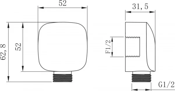 Подключение для душевого шланга lemark lm8085с встраиваемое