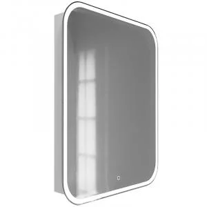 Зеркальный шкаф Jorno Briz 50 Bri.03.50/W с подсветкой с сенсорным выключателем