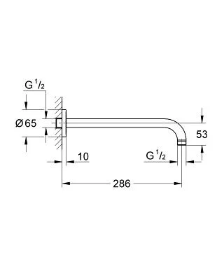 Короб для панели смыва grohe 66791000